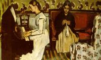Cezanne, Paul - Girl at the Piano (Ouverture to Tannhauser)